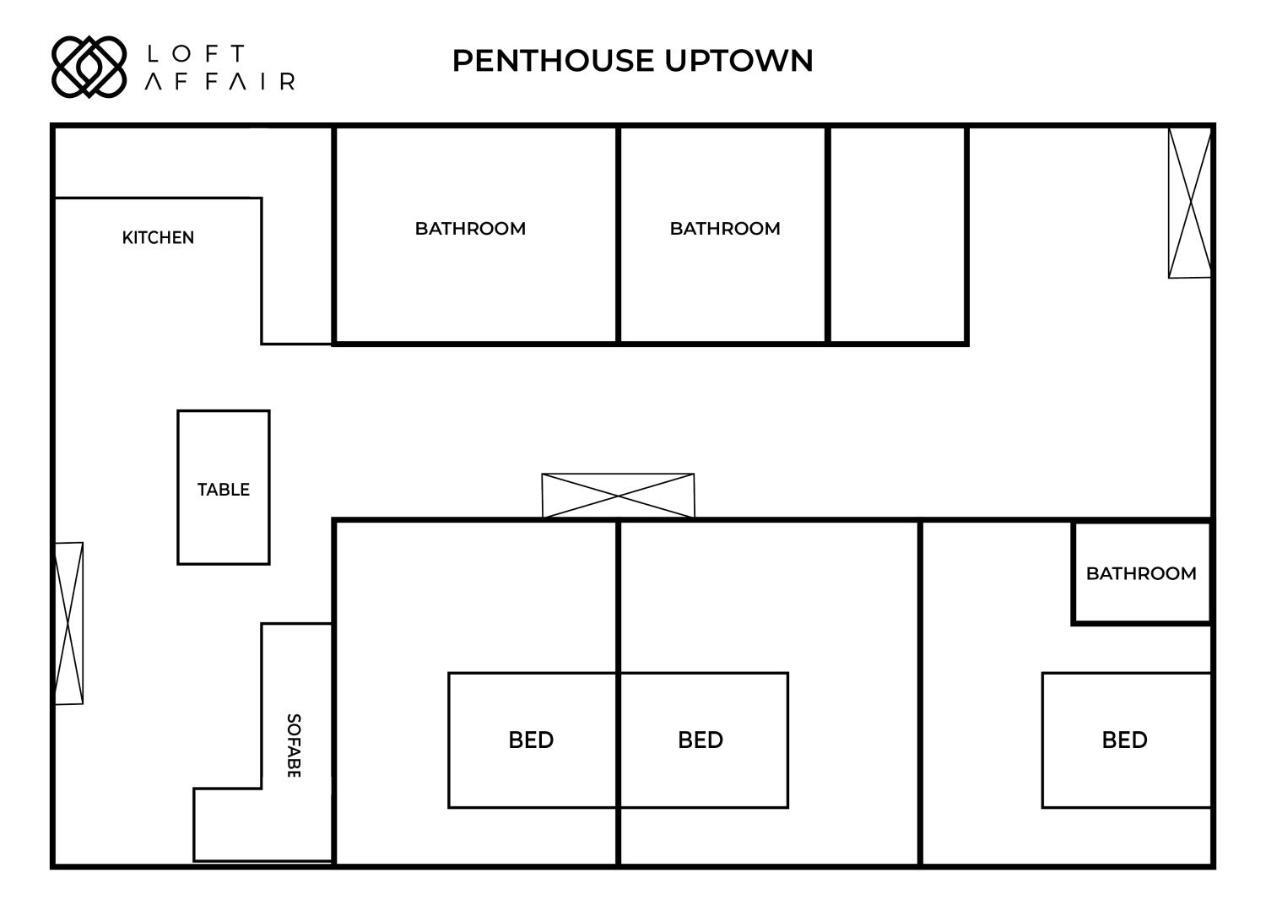 Penthouse Uptown - Loftaffair Apartamento Cracóvia Exterior foto